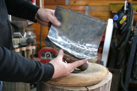 shrinking sheet metal by hand